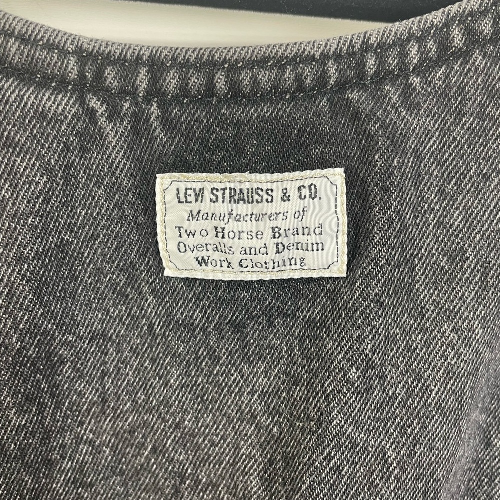 Levi’s Black Jean Dress Large Women’s - Picture 5 of 7